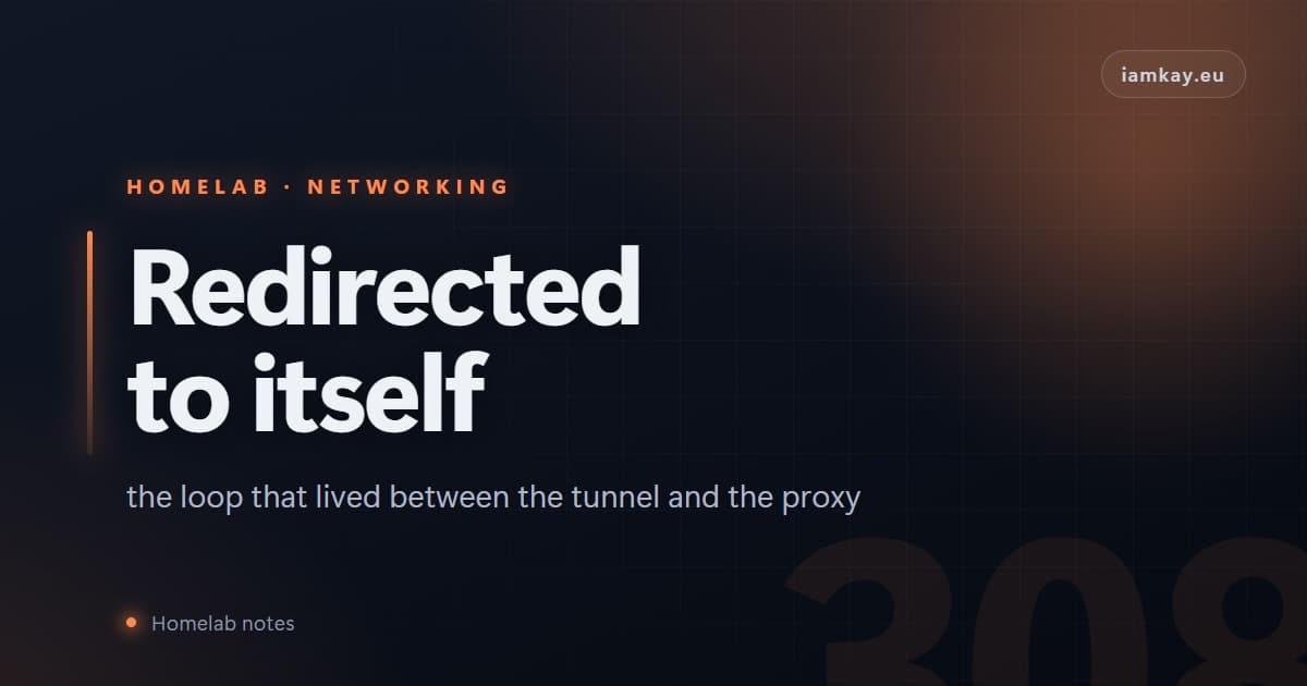 Every request to my site redirected to itself